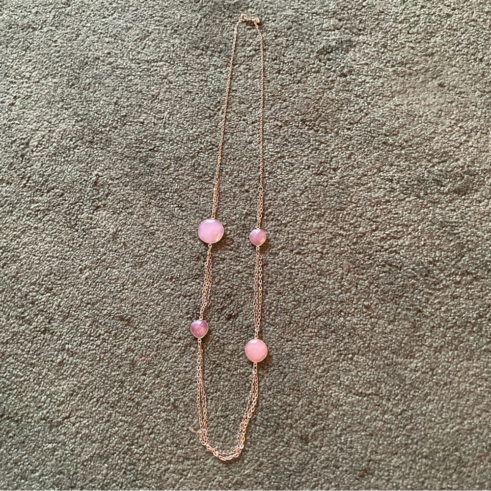Loft long purple amethyst necklace